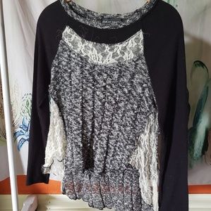 Black Lace Shirt